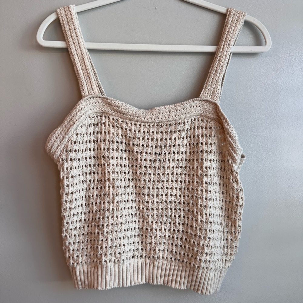 Universal Thread Cream Knit Tank Top